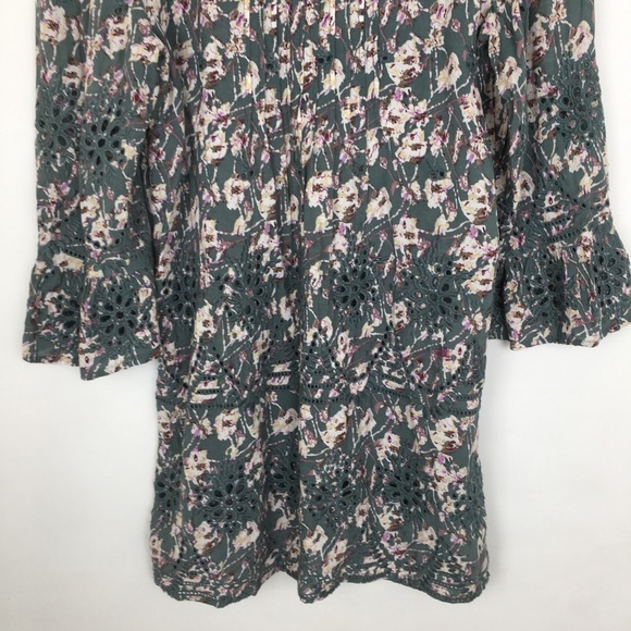 Sundance Women’s Delphine Eyelet Tunic Top Mini Dress Size PM Ladies Floral Boho - Picture 11 of 14